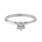 Bague 50 Bague solitaire en or blanc 18 carats avec diamant 0,25 ct 58 Facettes 578390CD