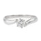 Bague 56 Bague solitaire en or blanc 18 carats avec diamant 58 Facettes 578416CD