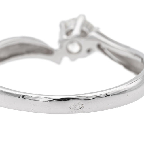 Bague 56 Bague solitaire en or blanc 18 carats avec diamant 58 Facettes 578416CD