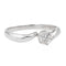 Bague 56 Bague solitaire en or blanc 18 carats avec diamant 58 Facettes 578416CD