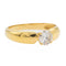 Bague 55 Bague solitaire en or jaune 18 carats avec diamant taille brillant 58 Facettes 578417CD
