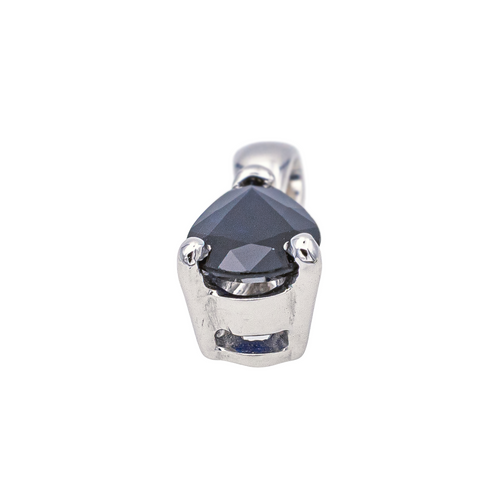Pendentif Pendentif en or blanc 18 carats serti d’un saphir poire 58 Facettes 578594CD