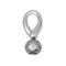 Pendentif Pendentif en or blanc 18 carats avec perle de Tahiti 58 Facettes 578617CD