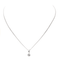 Collier Collier chaîne et pendentif en or blanc 18 carats avec diamant 58 Facettes 578624CD