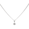 Collier Collier chaîne et pendentif en or blanc 18 carats avec diamant 58 Facettes 578624CD