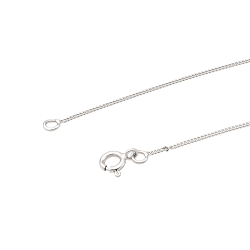Collier Collier chaîne et pendentif en or blanc 18 carats avec diamant 58 Facettes 578624CD