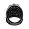 Bague 53 Bague en or noir 18 carats pavée de diamants 0,94 ct 58 Facettes 578649RV