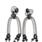 Boucles d'oreilles Boucles d’oreilles pendantes en or blanc 18 carats et diamants 58 Facettes 578657RV