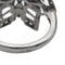 Bague 55 Bague fleur en or noir 18 carats et diamants 58 Facettes 578700RV