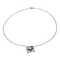 Collier Collier fleur - Pendentif en or noir 18 carats et diamants 58 Facettes 578701RV