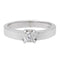 Bague 53 Bague solitaire en or blanc 18 carats avec diamant brillant 58 Facettes 578708RV