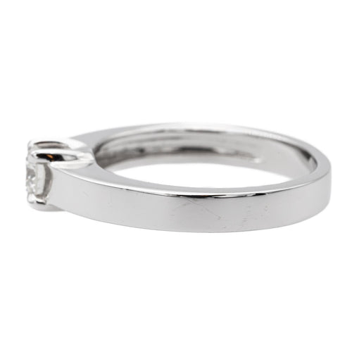 Bague 53 Bague solitaire en or blanc 18 carats avec diamant brillant 58 Facettes 578708RV