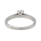 Bague 53 Bague solitaire en or blanc 18 carats et diamants 58 Facettes 578713RV