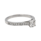 Bague 53 Bague solitaire en or blanc 18 carats et diamants 58 Facettes 578713RV