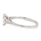 Bague 53 Bague solitaire en or blanc 18 carats avec diamants 58 Facettes 578717RV