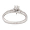 Bague 53 Bague solitaire en or blanc 18 carats avec diamants 58 Facettes 578717RV