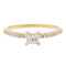Bague 53 Bague solitaire en or jaune 18 carats avec diamants 58 Facettes 578721RV