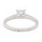 Bague 52 Bague solitaire en or blanc 18 carats et diamants 58 Facettes 578746RV