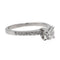 Bague 52 Bague solitaire en or blanc 18 carats avec diamants 0,86 ct 58 Facettes 578747RV