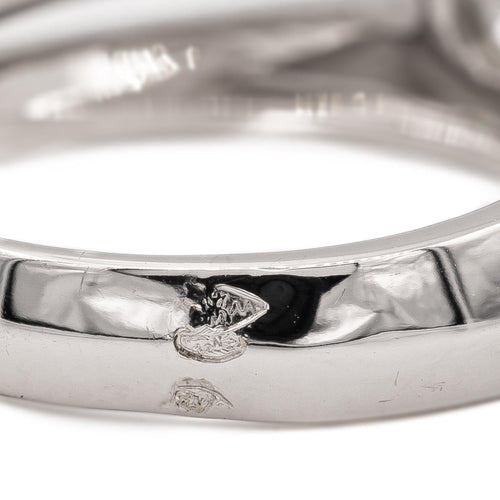 Bague 54 Bague solitaire en or blanc 18 carats avec diamants 58 Facettes 578749RV