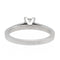 Bague 53 Bague solitaire en or blanc 18 carats avec diamant brillant 0,30 ct 58 Facettes 578752RV