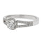 Bague 54 Bague solitaire en or blanc 18 carats avec diamants 0,68 ct 58 Facettes 578756RV