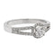 Bague 54 Bague solitaire en or blanc 18 carats avec diamants 0,68 ct 58 Facettes 578756RV