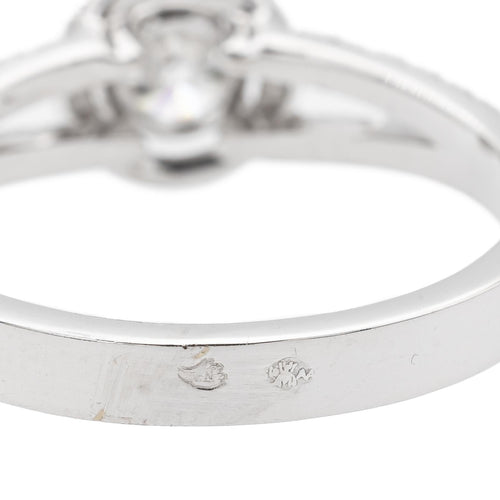 Bague 53 Bague solitaire en or blanc 18 carats et diamants 58 Facettes 578757RV
