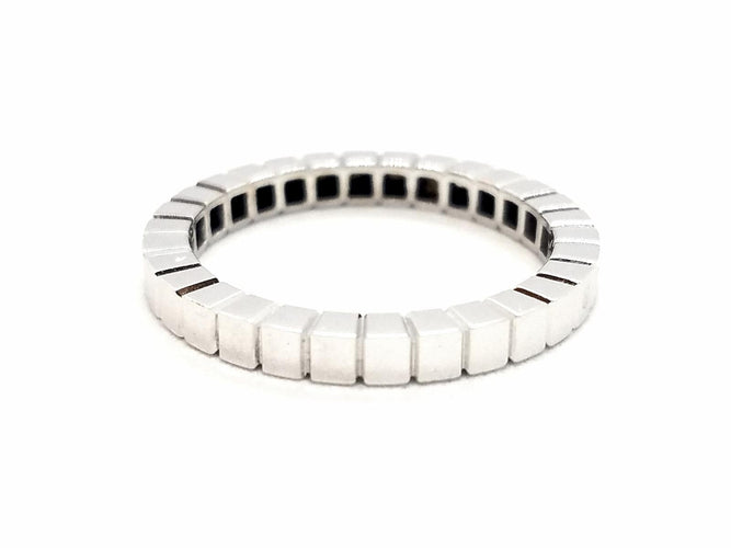 Bague 54 Alliance cube - Bague en or blanc 18 carats 58 Facettes 578800RV