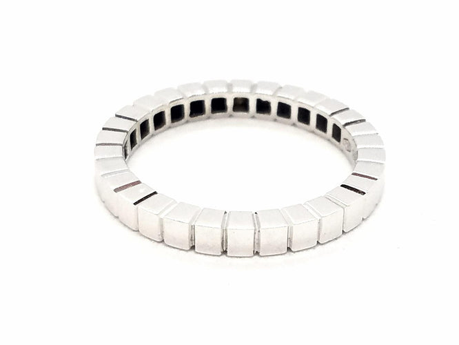 Bague 54 Alliance cube - Bague en or blanc 18 carats 58 Facettes 578800RV