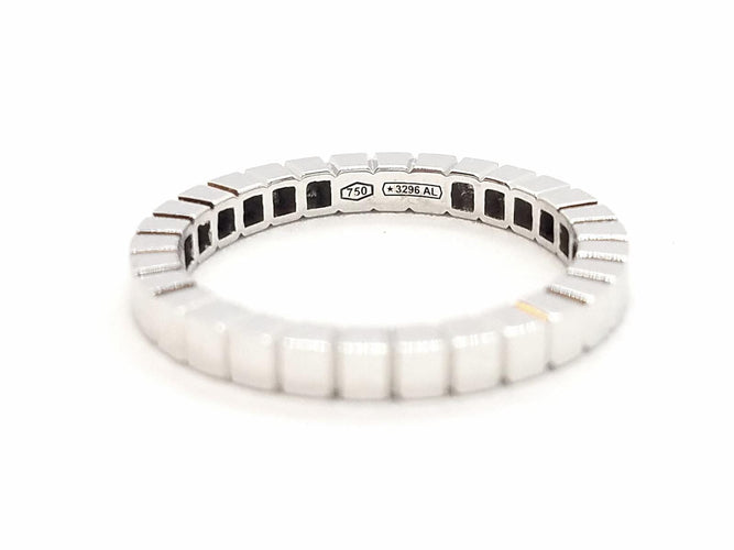 Bague 54 Alliance cube - Bague en or blanc 18 carats 58 Facettes 578800RV