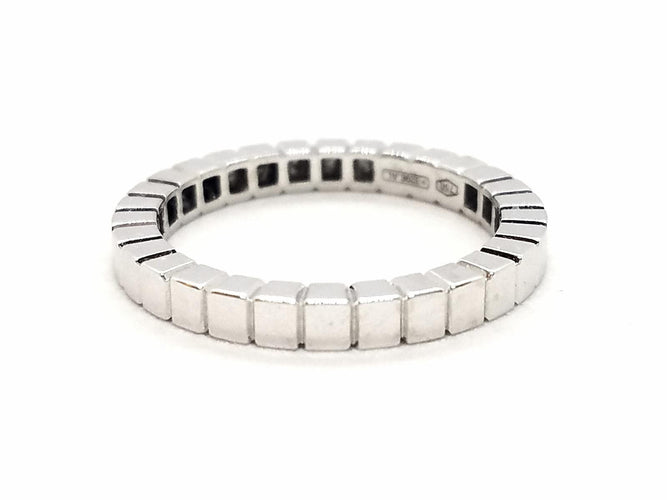 Bague 54 Alliance cube - Bague en or blanc 18 carats 58 Facettes 578800RV