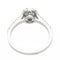 Bague 53 Bague solitaire en or blanc 18 carats et diamants 58 Facettes 578820RV