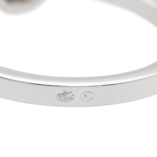 Bague 53 Bague solitaire en or blanc 18 carats et diamants 58 Facettes 578820RV