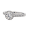 Bague 54 Bague solitaire en or blanc avec diamants 1,11 ct 58 Facettes 578821RV