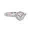 Bague 54 Bague solitaire en or blanc avec diamants 1,11 ct 58 Facettes 578821RV