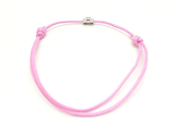 Bracelet Bracelet cordon en or blanc 18 carats et diamant 58 Facettes 578839RV