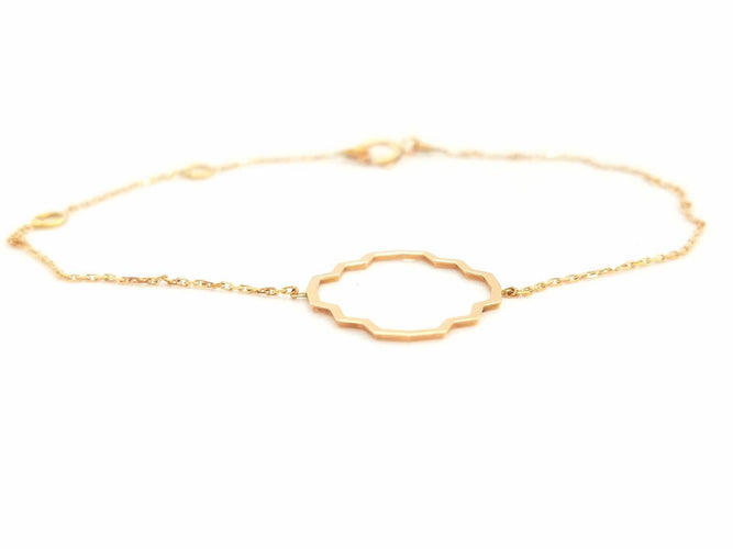 Bracelet Bracelet Transparence en or rose 18 carats 58 Facettes 578893RV