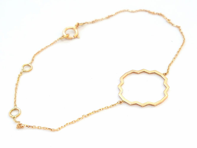 Bracelet Bracelet Transparence en or rose 18 carats 58 Facettes 578893RV