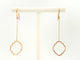 Boucles d'oreilles Boucles d’oreilles pendantes Transparence en or rose 18 carats 58 Facettes 578896RV