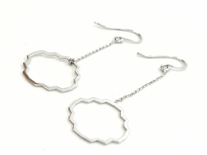 Boucles d'oreilles Transparence - Boucles d’oreilles pendantes en or blanc 18 carats 58 Facettes 578897RV