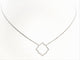 Collier Collier Transparence - Motif graphique en or blanc 18 carats 58 Facettes 578905RV
