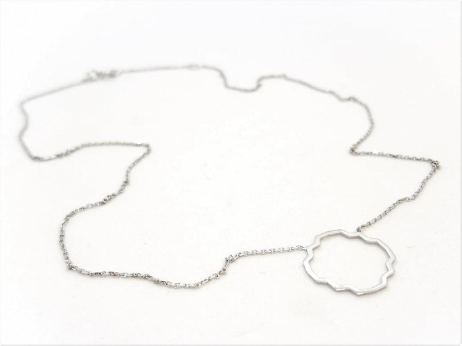 Collier Transparence - Collier en or blanc 18 carats 58 Facettes 578908RV