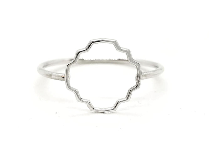 Bague 54 Transparence - Bague en or blanc 18 carats 58 Facettes 578911RV