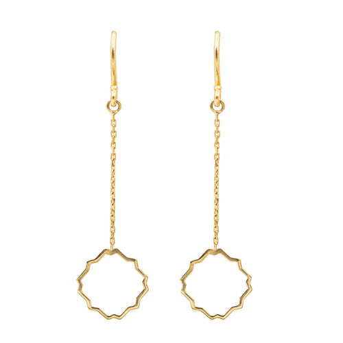 Boucles d'oreilles Transparence - Boucles d'oreilles pendantes en or jaune 18 carats 58 Facettes 578915RV