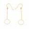 Boucles d'oreilles Transparence - Boucles d'oreilles pendantes en or jaune 18 carats 58 Facettes 578915RV