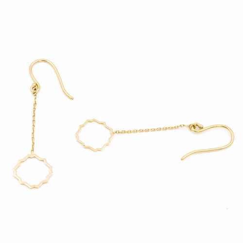 Boucles d'oreilles Transparence - Boucles d'oreilles pendantes en or jaune 18 carats 58 Facettes 578915RV