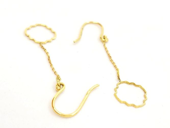 Boucles d'oreilles Transparence - Boucles d'oreilles pendantes en or jaune 18 carats 58 Facettes 578917RV
