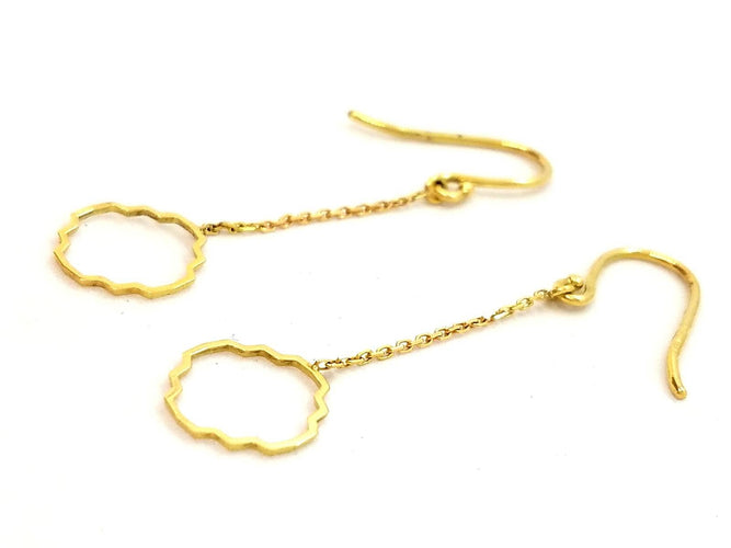 Boucles d'oreilles Transparence - Boucles d'oreilles pendantes en or jaune 18 carats 58 Facettes 578917RV