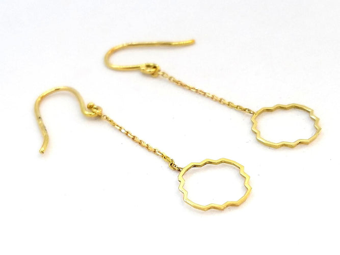 Boucles d'oreilles Transparence - Boucles d'oreilles pendantes en or jaune 18 carats 58 Facettes 578917RV